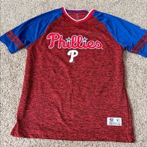 Philadelphia Phillies Red and Blue Men's Jersey